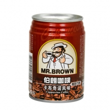 台湾伯朗咖啡罐装240ml（卡布奇诺）
